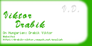 viktor drabik business card